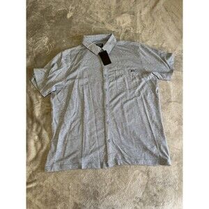 NWT Hurley Dobby Button Up Shirt Mens XL Extra Large Blue
